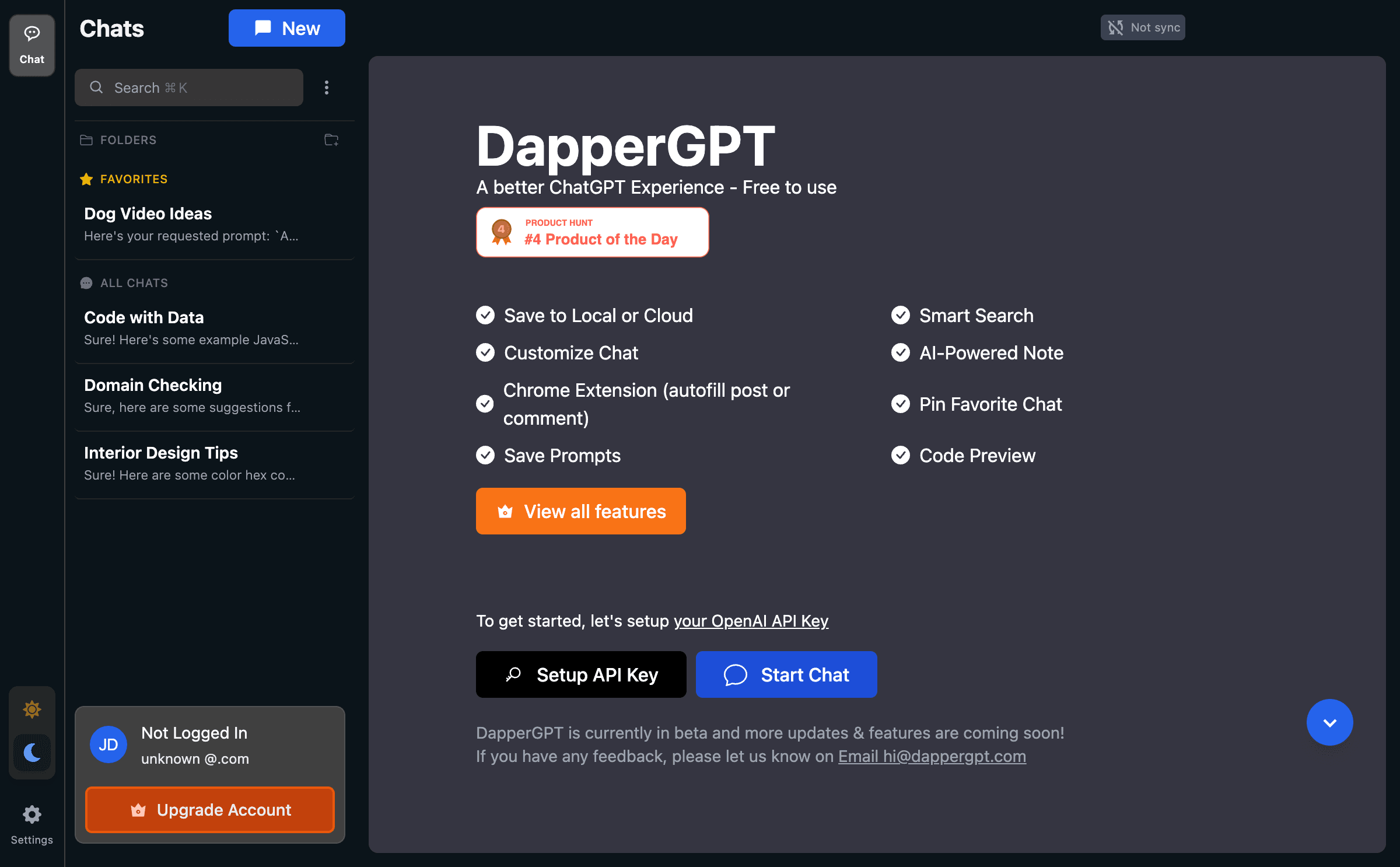 Introducing DapperGPT 1.0: Rich Chat & Multi-Model Support